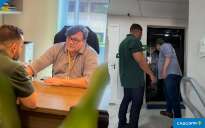 Caboprev recebeu visita do presidente da Câmara, Anderson Bocão